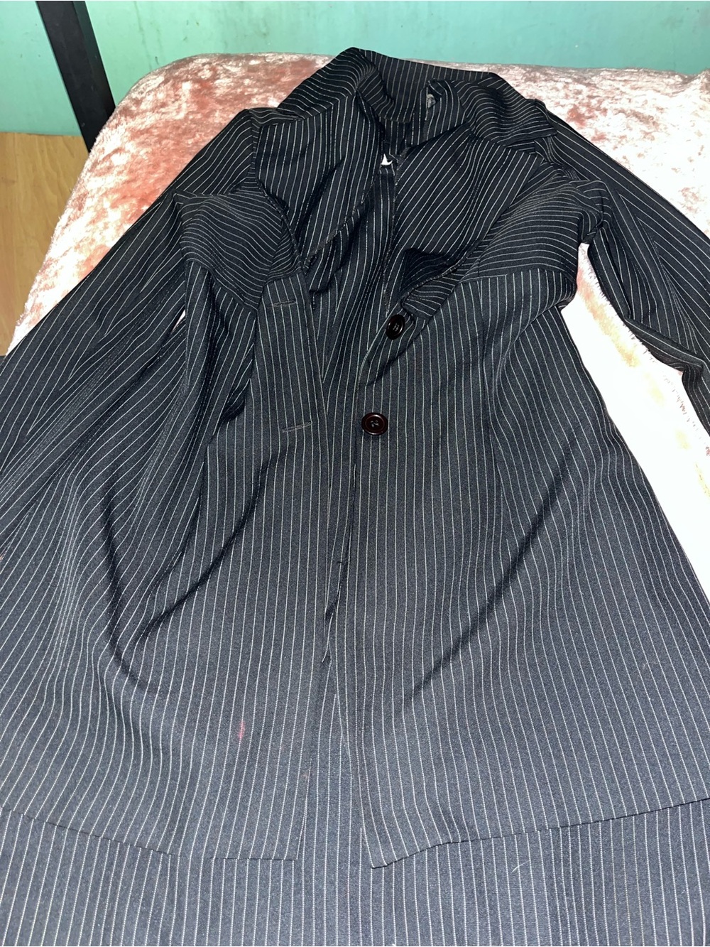 Black Pinstripe Blazer & Dress